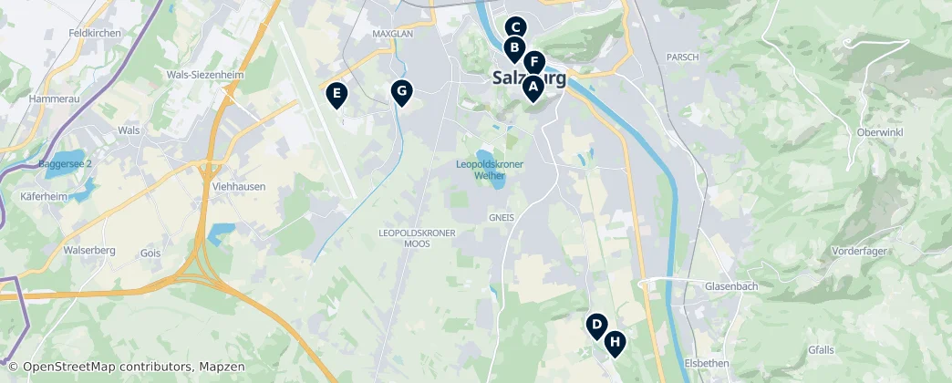 Map of 萨尔茨堡