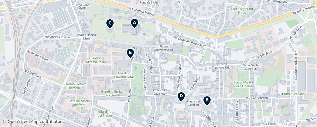Map of Pasticceria DolcePisa