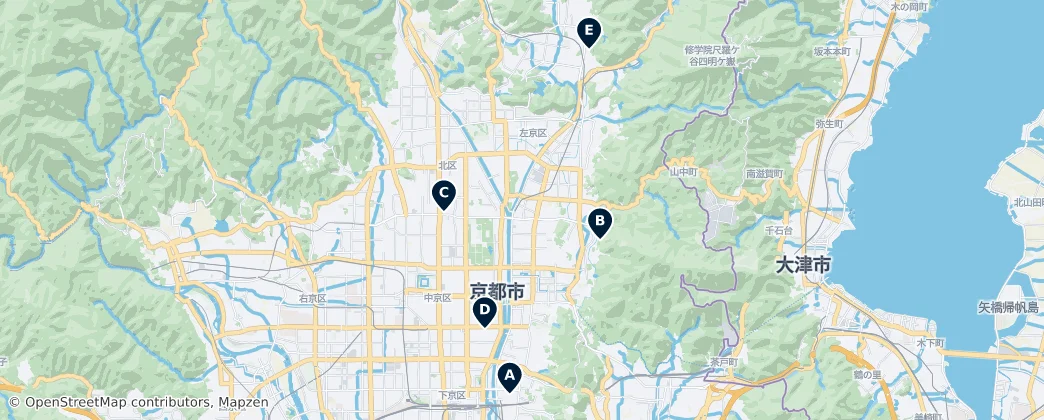 Map of Yamashiro Province