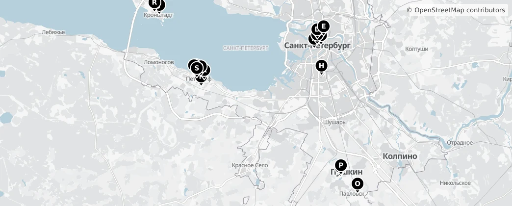 Map of 圣彼得堡