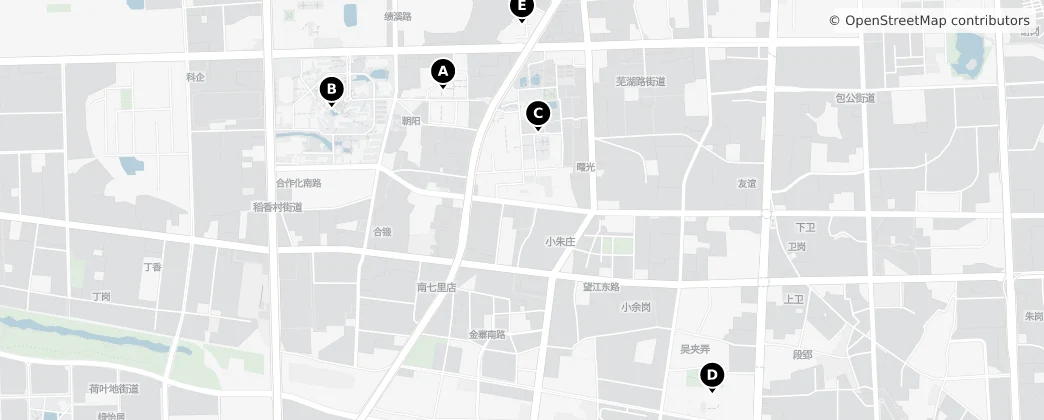 Map of 蜀山区