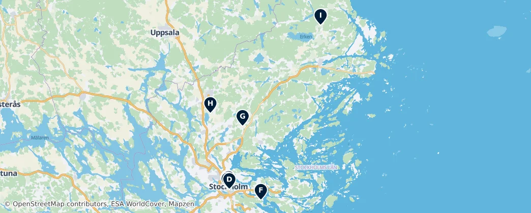 Map of Sveriges Landskap