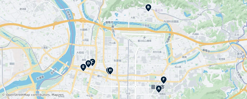 Map of 臺北市