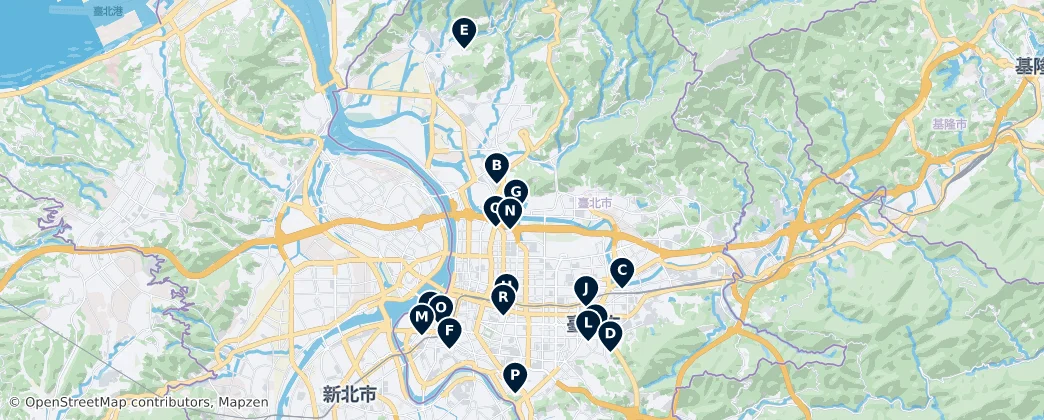 Map of 臺北市