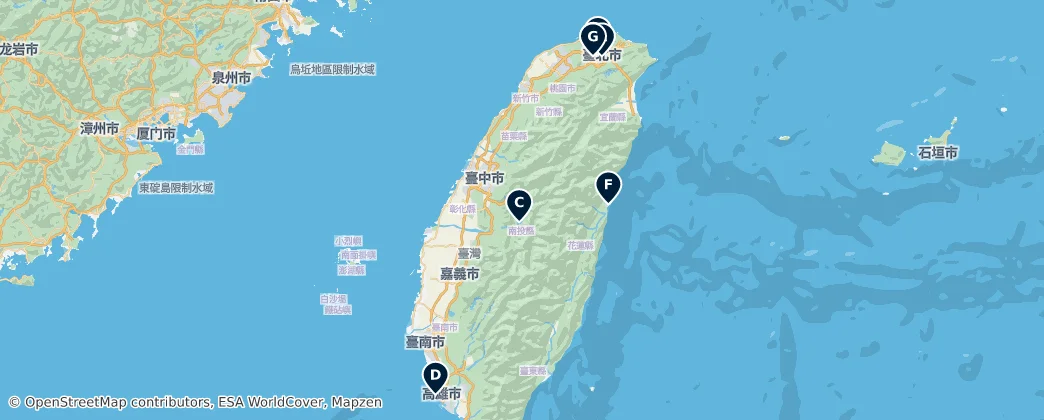 Map of 臺灣