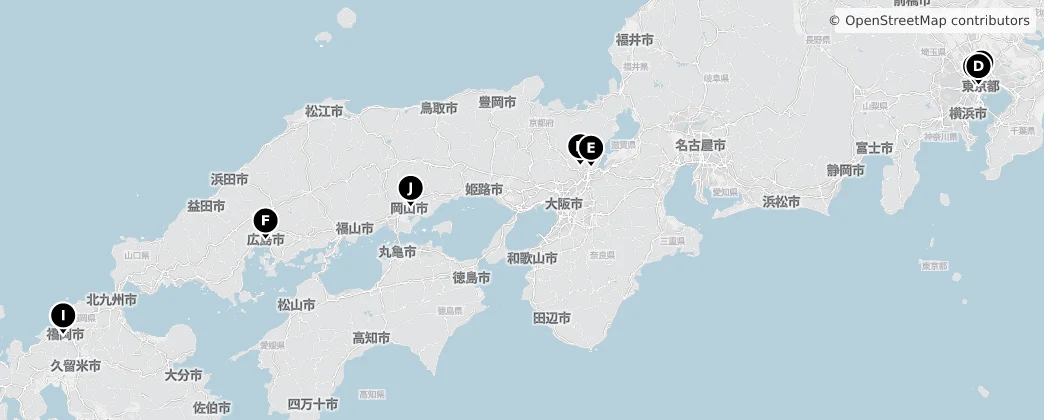 Map of 日本