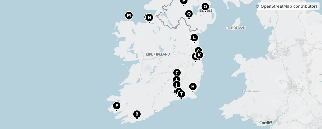Map of Ireland