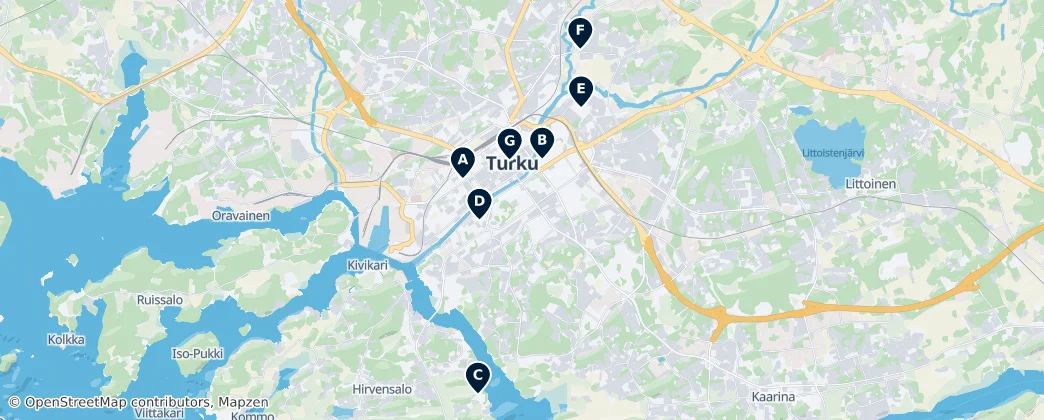 Map of 圖爾庫