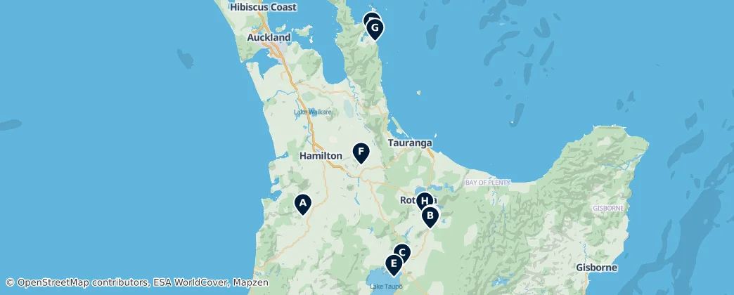 Map of Waikato