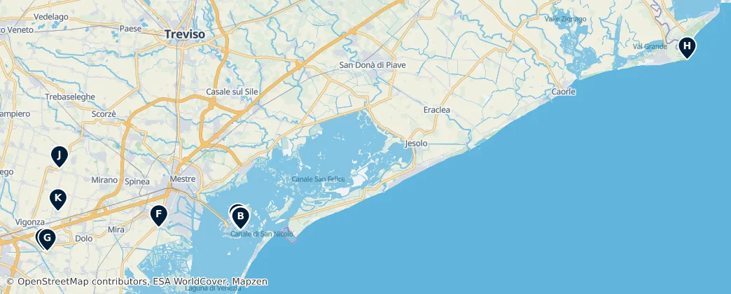 Map of 威尼斯