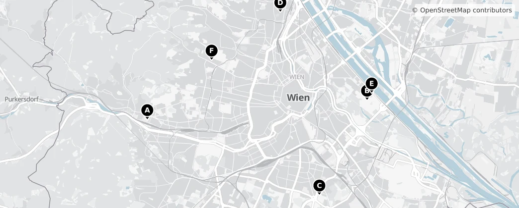 Map of 維也納