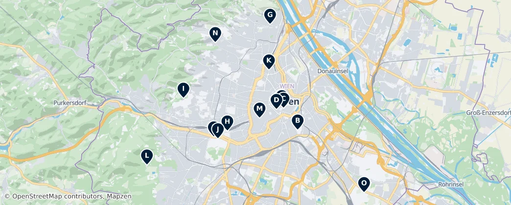 Map of 維也納