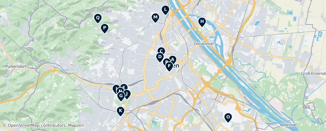 Map of 維也納