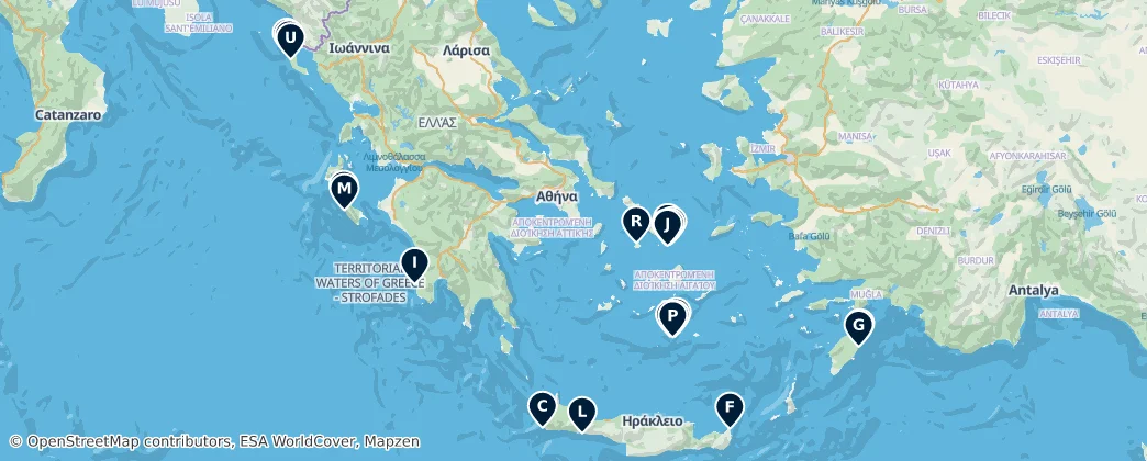 Map of 希腊/希臘