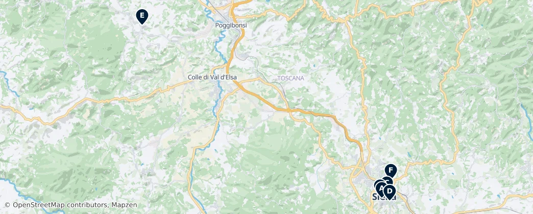 Map of 錫耶納省
