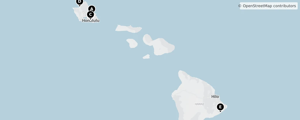 Map of 夏威夷群島