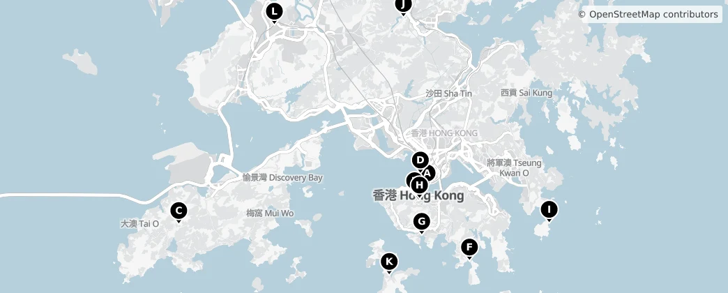 Map of 香港