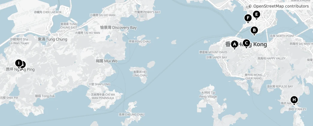 Map of 香港