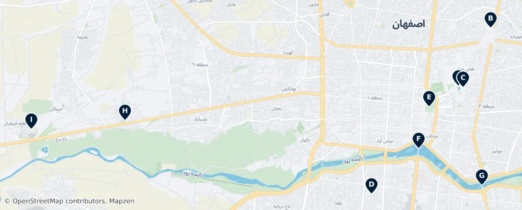 Map of 伊斯法罕