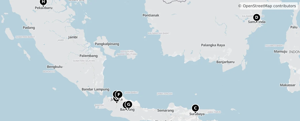 Map of 印度尼西亚 / 印度尼西亞