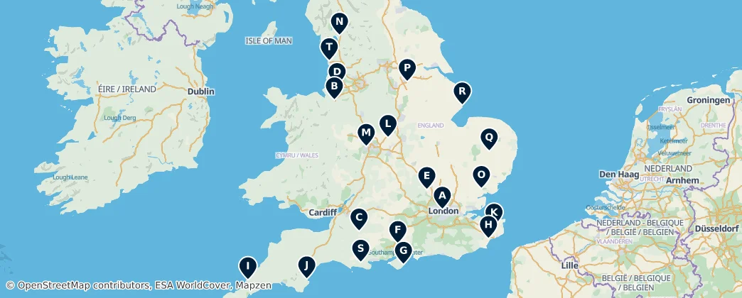 Map of England