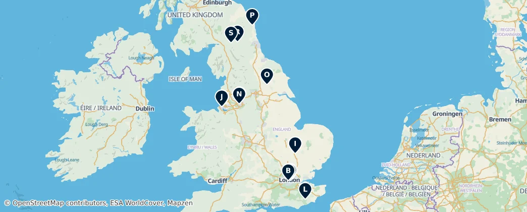Map of England