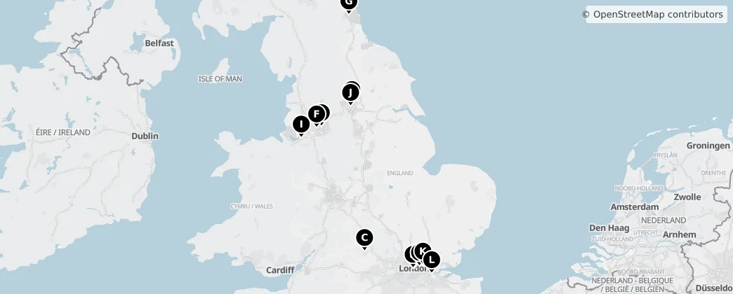 Map of England