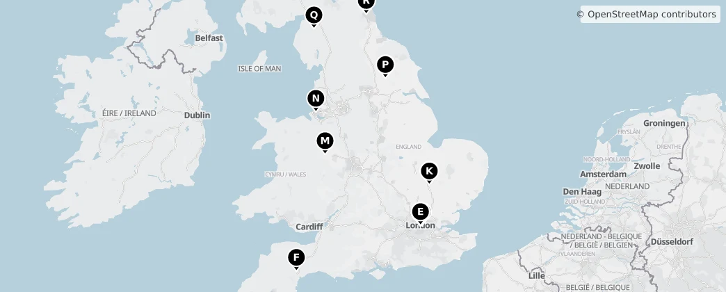 Map of England