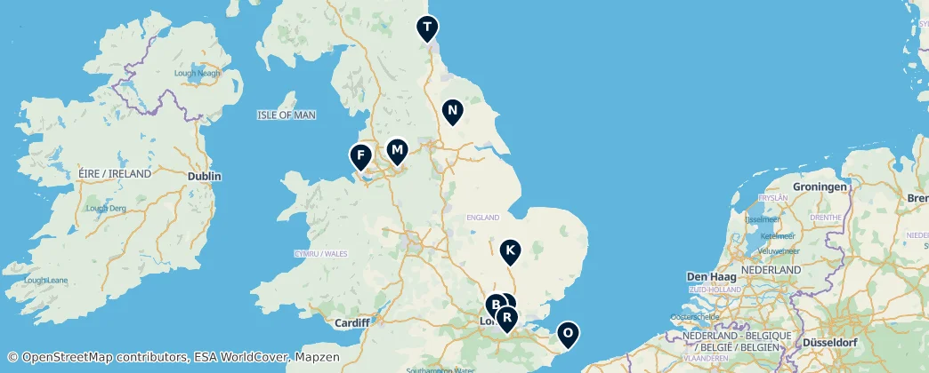 Map of England