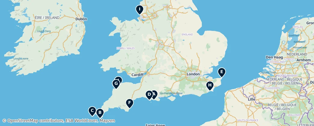 Map of England