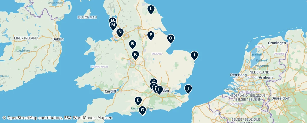Map of England