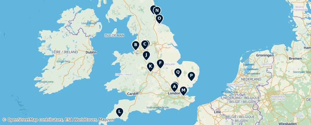 Map of England