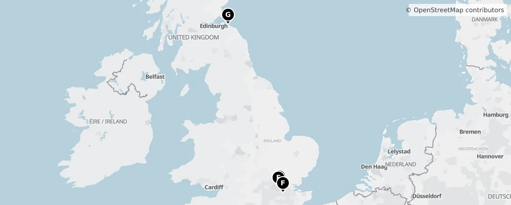 Map of 英国 / 英國