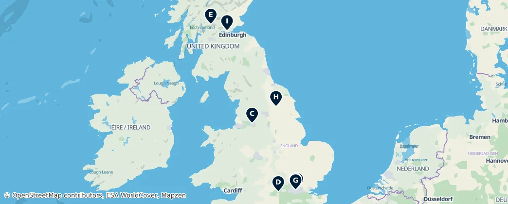Map of 英国 / 英國