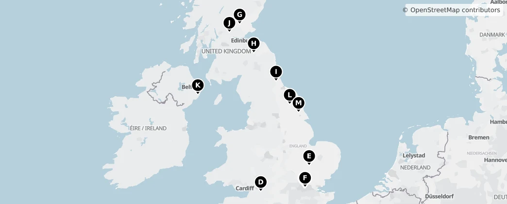 Map of 英国 / 英國