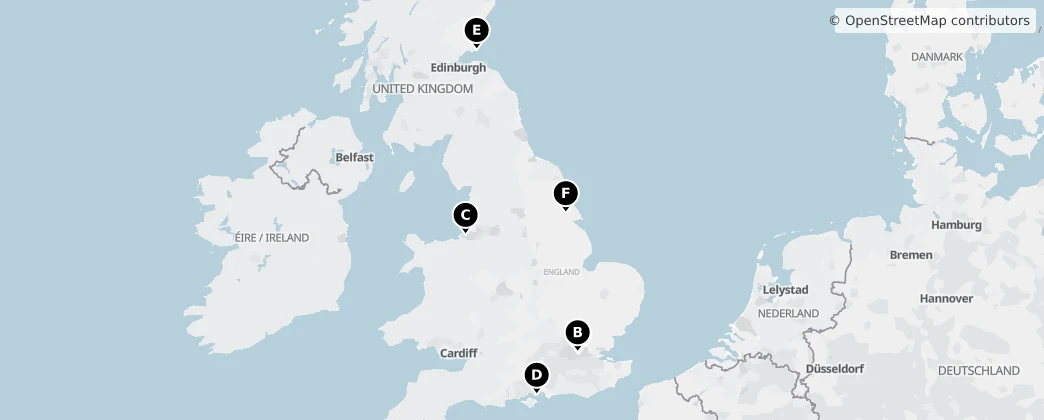 Map of 英国 / 英國