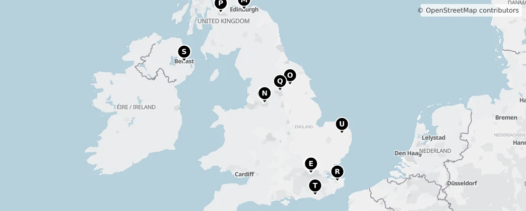 Map of 英国 / 英國