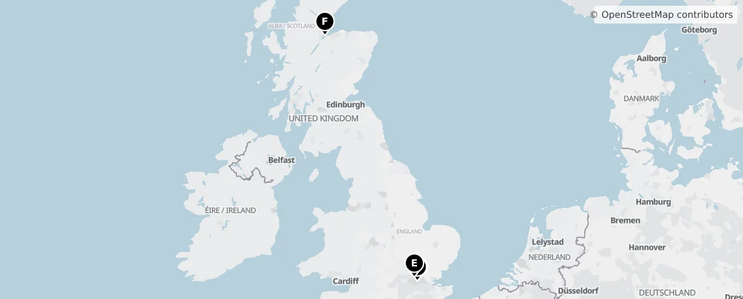 Map of 英国 / 英國