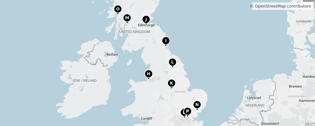 Map of 英国 / 英國