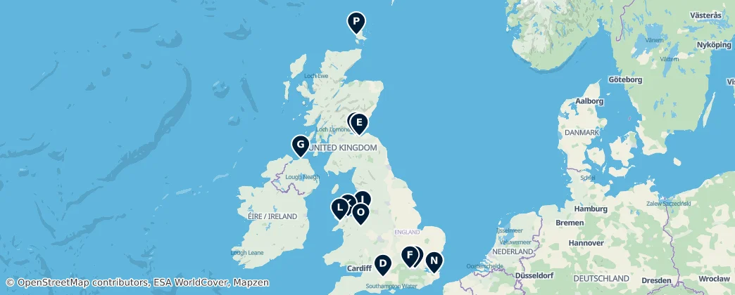Map of 英国 / 英國