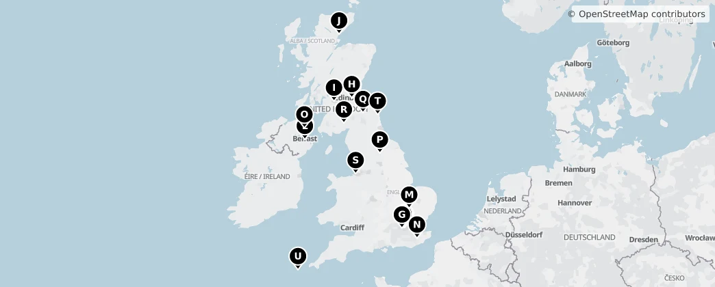 Map of 英国 / 英國
