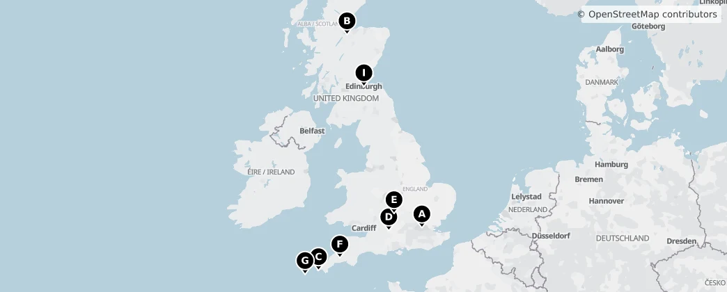 Map of 英国 / 英國
