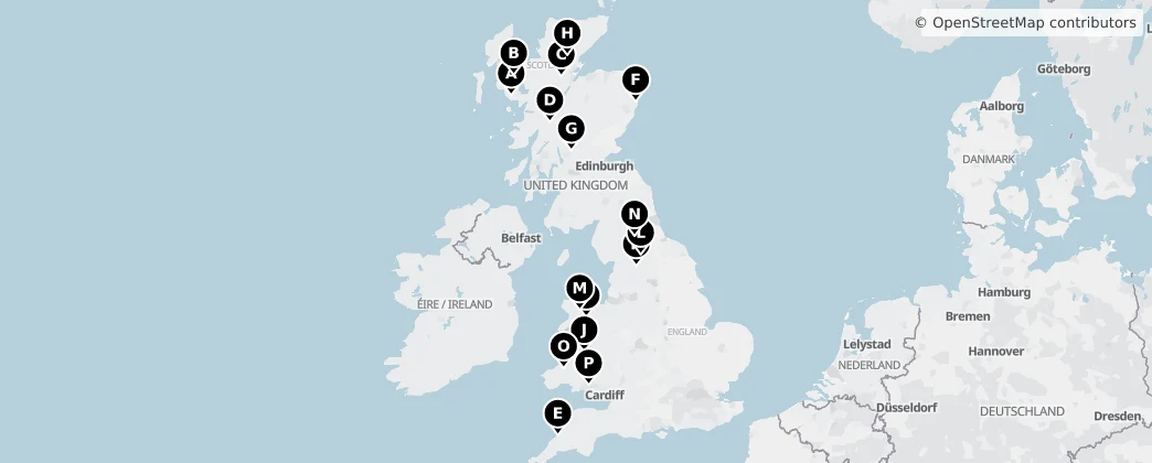 Map of 英国 / 英國