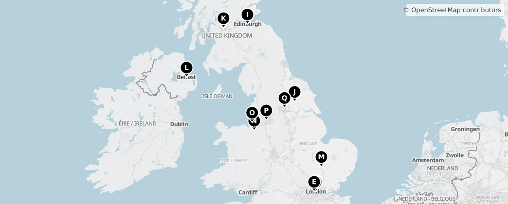 Map of 英国 / 英國