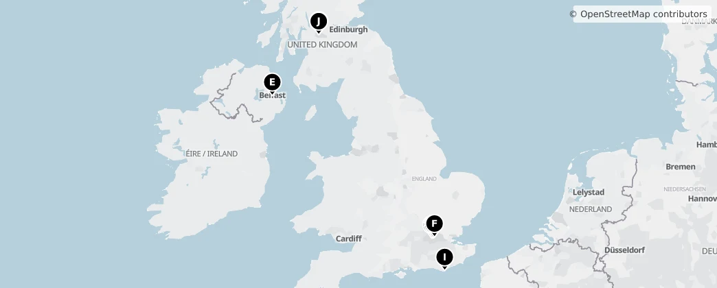 Map of 英国 / 英國