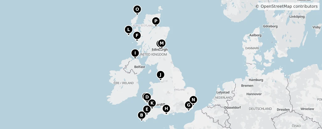 Map of 英国 / 英國