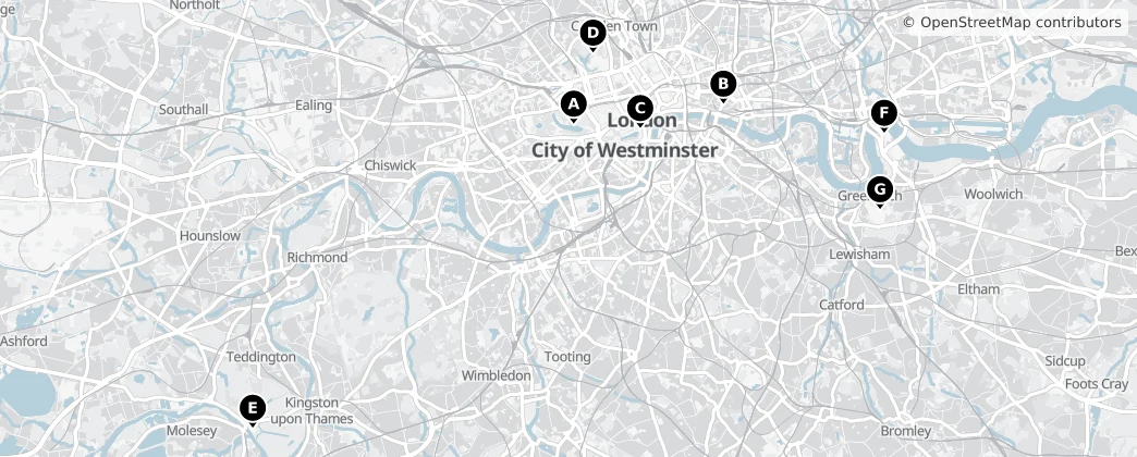 Map of 英国 / 英國