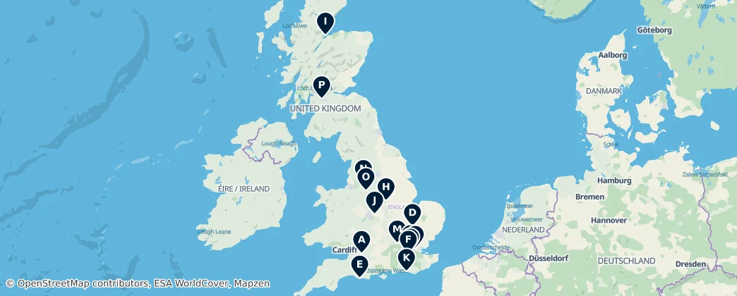 Map of 英国 / 英國
