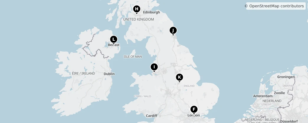 Map of 英国 / 英國