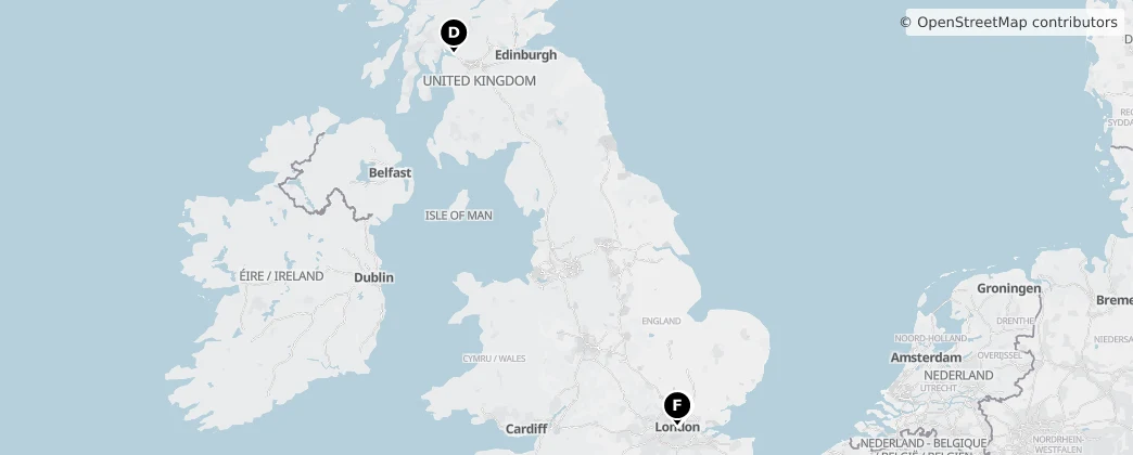 Map of 英国 / 英國